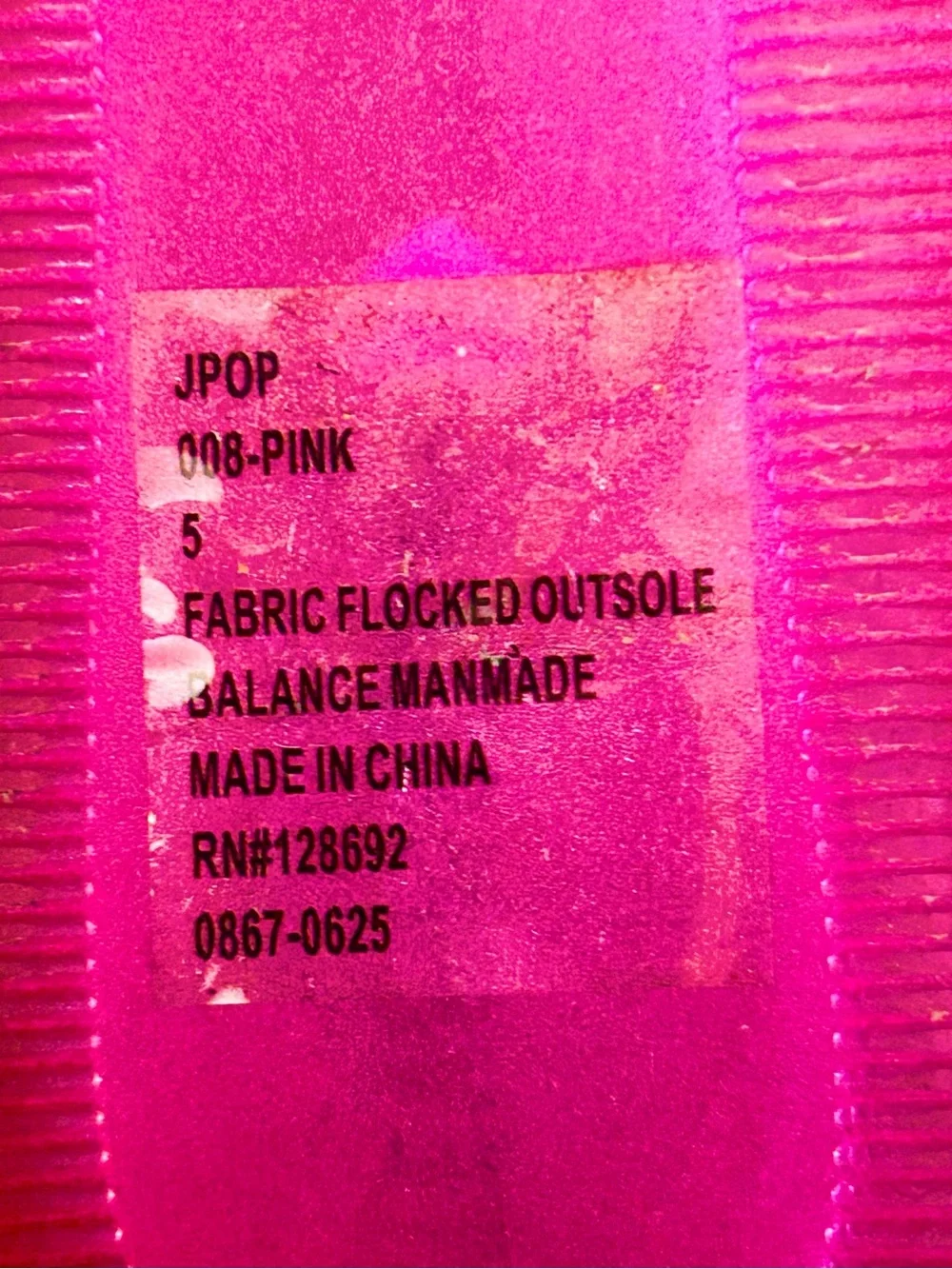 Steve Madden Girls Bright Pink Glitter Slide Sandals Size 5